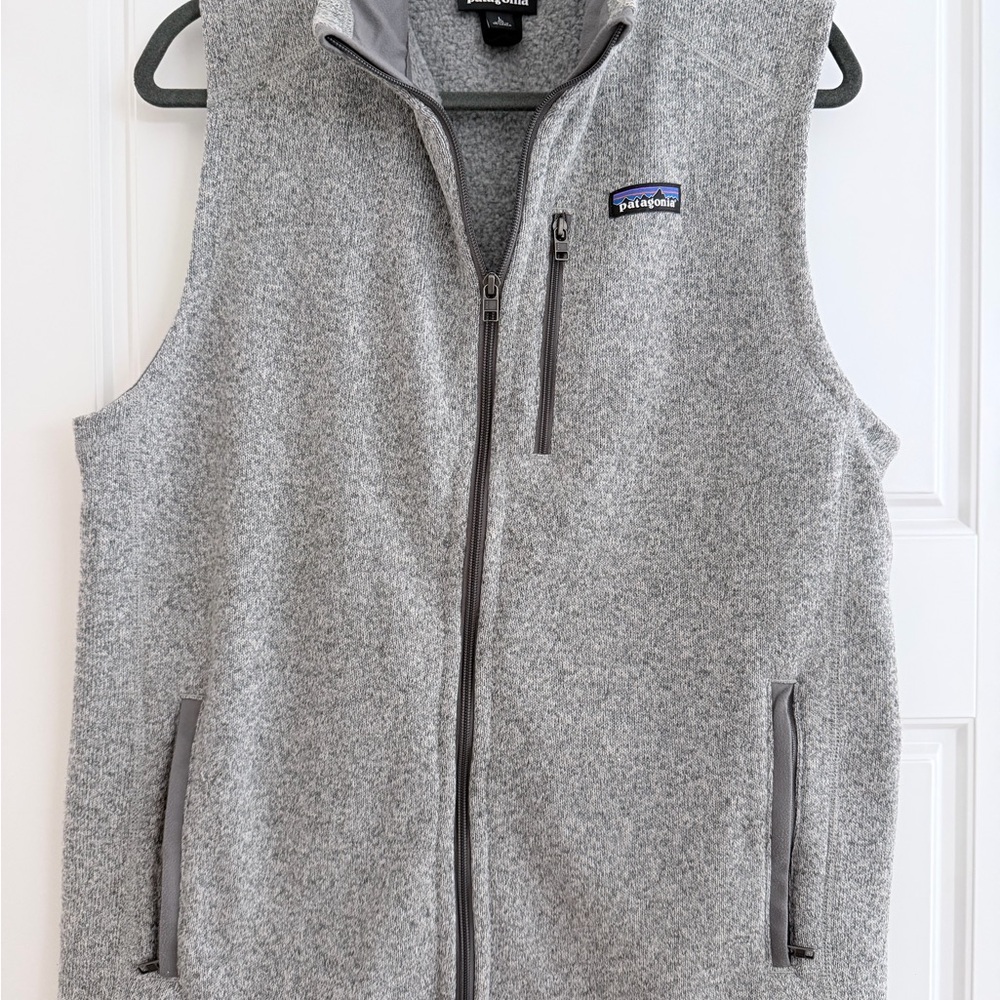 Patagonia Heather Gray Fleece Vest
